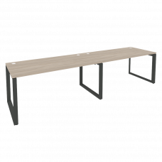 Onix Рабочая станция на О-образном м/к O.MO-RS-2.4.8 Дуб Аттик/Металл Антрацит 3160*800*750