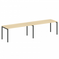 Metal System Quattro Рабочая станция на 2 места на П-образном м/к 40БП.СМ-2.4 Акация Лорка/Металл Ан