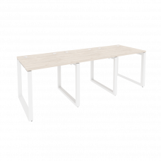Onix Рабочая станция на О-образном м/к O.MO-RS-3.0.8 Денвер Светлый/Металл Белый 2340*800*750