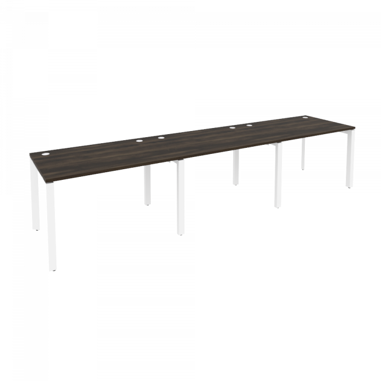 Onix Рабочая станция на П-образном м/к O.MP-RS-3.2.8 Дуб Мали/Металл Белый 3540*800*750