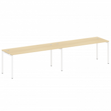 Metal System Quattro Рабочая станция на 2 места на П-образном м/к 40БП.СМ-2.5 Акация Лорка/Металл Бе