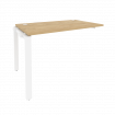 Onix Наборный элемент рабочей станции на П-образном м/к O.MP-1.NRS-2.7 Тиквуд Светлый/Металл Белый 1
