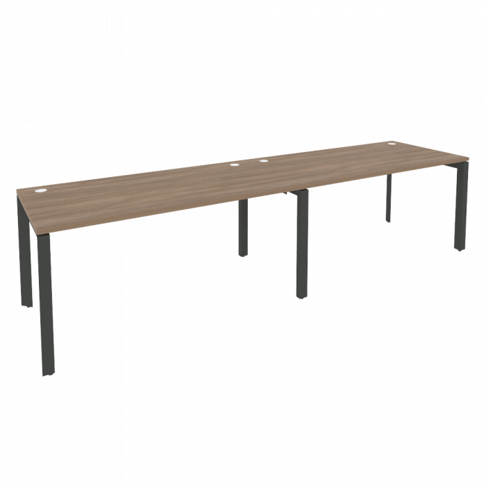 Onix Рабочая станция на П-образном м/к O.MP-RS-2.4.8 Дуб Аризона/Металл Антрацит 3160*800*750