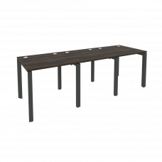 Onix Рабочая станция на П-образном м/к O.MP-RS-3.0.8 Дуб Мали/Металл Антрацит 2340*800*750