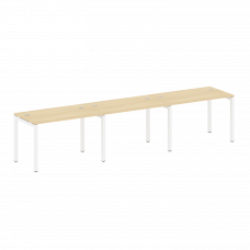 Metal System Quattro Рабочая станция на 3 места на П-образном м/к 50БП.СМ-3.2 Акация Лорка/Металл Бе