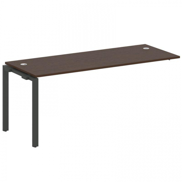 Metal System Проходной элемент рабочей станции на П-образном м/к БП.ПРС-СП-1.5 Венге Цаво/Металл Ант