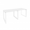Onix Рабочая станция на О-образном м/к O.MO-RS-2.1.7 Белый Бриллиант/Металл Белый 1960*720*750