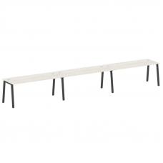 Metal System Рабочая станция на 3 места на А-образном м/к БА.СМ-3.5 Дуб Наварра/Металл Антрацит 5400