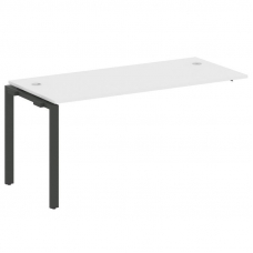 Metal System Проходной элемент рабочей станции на П-образном м/к БП.ПРС-СП-1.4 Белый/Металл Антрацит