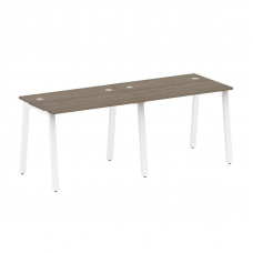 Metal System Рабочая станция на 2 места на А-образном м/к БА.СМ-2.1 Вяз Благородный/Металл Белый 200