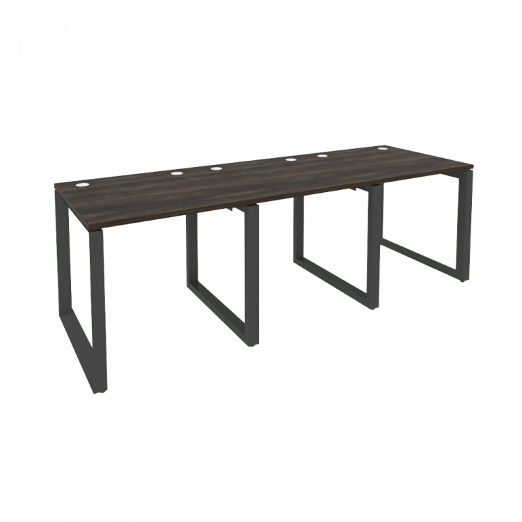 Onix Рабочая станция на О-образном м/к O.MO-RS-3.0.8 Дуб Мали/Металл Антрацит 2340*800*750