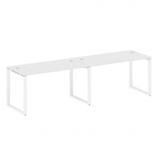 Metal System Рабочая станция на 2 места на О-образном м/к БО.СМ-2.3 Белый/Металл Белый 2800*720*750