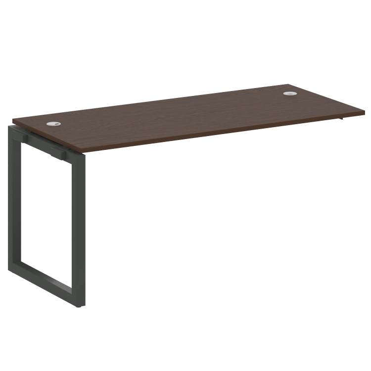 Metal System Quattro Проходной элемент рабочей станции на О-образном м/к 50БО.ПРС-СП-1.4 Венге Цаво/