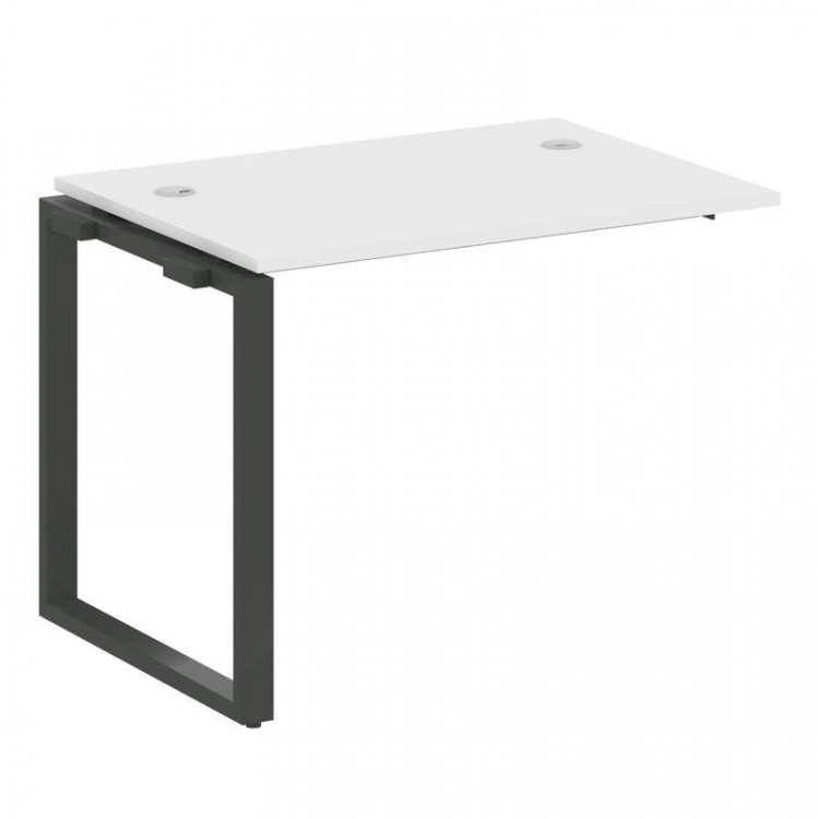 Metal System Проходной элемент рабочей станции на О-образном м/к БО.ПРС-СП-1.1 Белый/Металл Антрацит