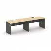 Style Project Рабочая станция 1 сторон. SN-D.ORS-021 Акация Лорка/Антрацит/Черная Заглушка 1960*800*