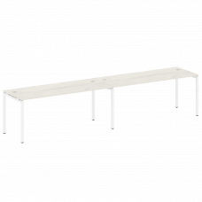 Metal System Quattro Рабочая станция на 2 места на П-образном м/к 40БП.СМ-2.5 Дуб Наварра/Металл Бел