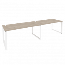 Onix Рабочая станция на О-образном м/к O.MO-RS-2.4.8 Дуб Аттик/Металл Белый 3160*800*750