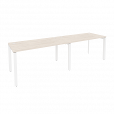 Onix Рабочая станция на П-образном м/к O.MP-RS-2.3.7 Денвер Светлый/Металл Белый 2760*720*750