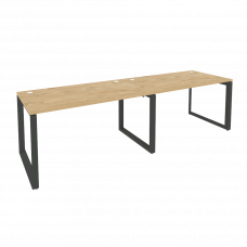 Onix Рабочая станция на О-образном м/к O.MO-RS-2.3.8 Тиквуд Светлый/Металл Антрацит 2760*800*750