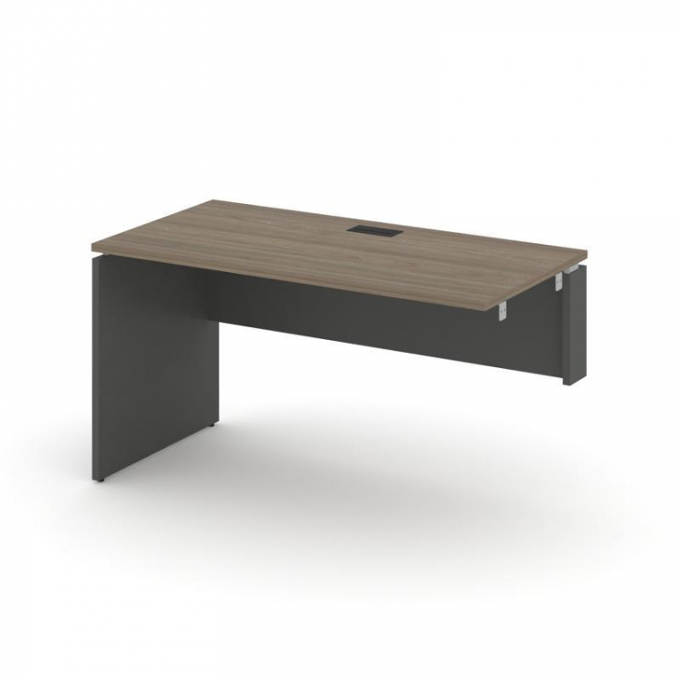 Style Project Стол-приставка к опор. элем. SN-D.OPRS-012(R) Вяз Благородный/Антрацит/Черная Заглушка