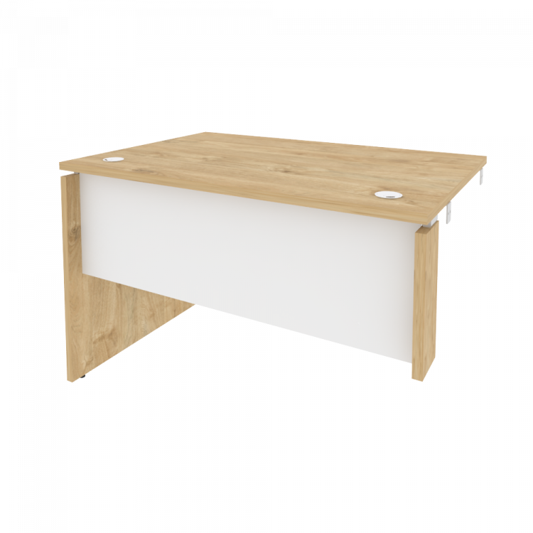 Onix Стол-приставка левый к опорным элементам O.SPR-2.8 (L) Тиквуд Светлый/Белый Бриллиант 1180*800*