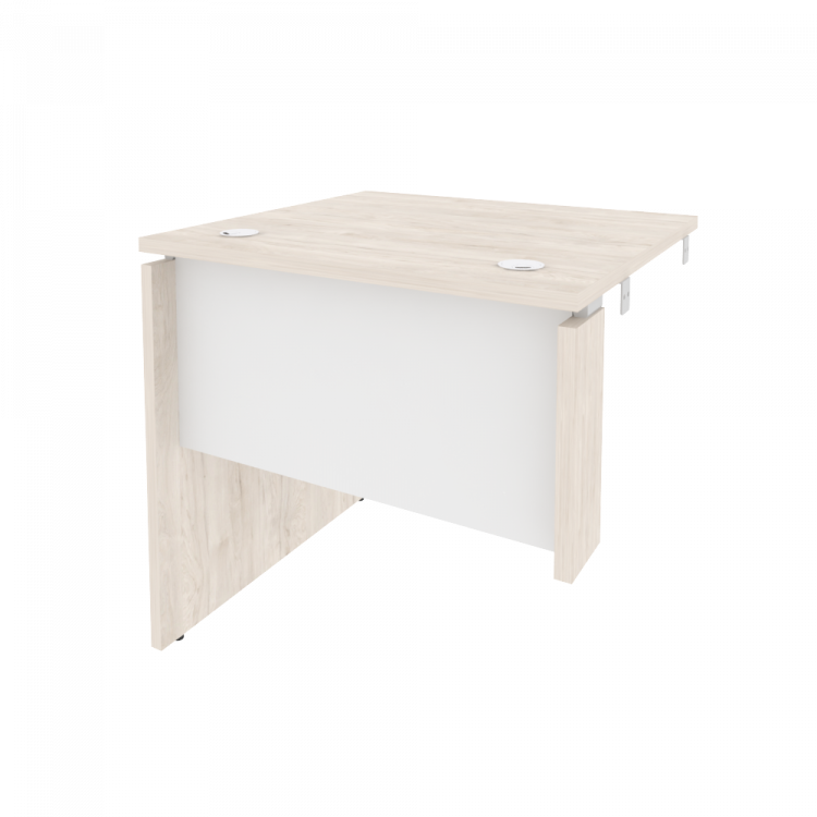 Onix Стол-приставка левый к опорным элементам O.SPR-0.7 (L) Денвер Светлый/Белый Бриллиант 780*720*7