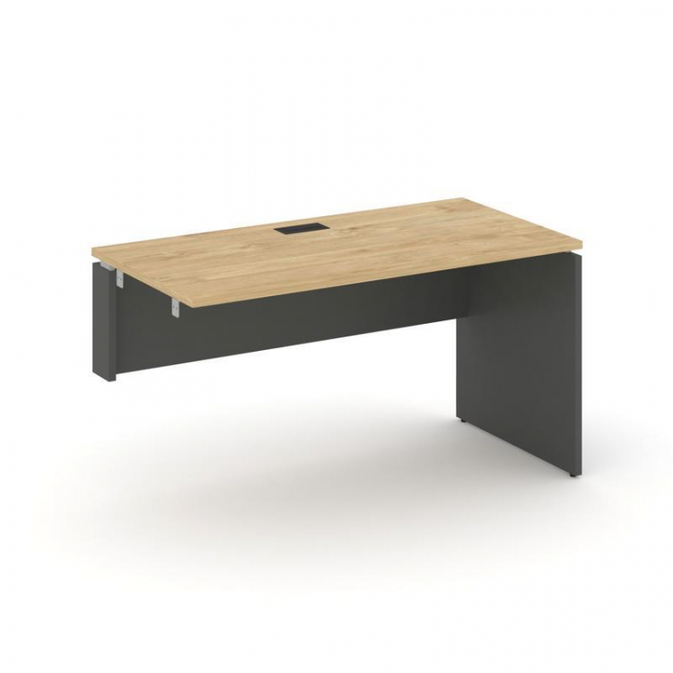 Style Project Стол-приставка к опор. элем. SN-D.OPRS-011(L) Тиквуд Светлый/Антрацит/Черная Заглушка