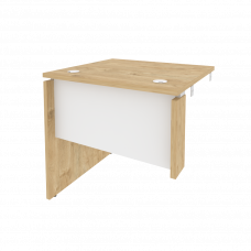 Onix Стол-приставка левый к опорным элементам O.SPR-0.7 (L) Тиквуд Светлый/Белый Бриллиант 780*720*7