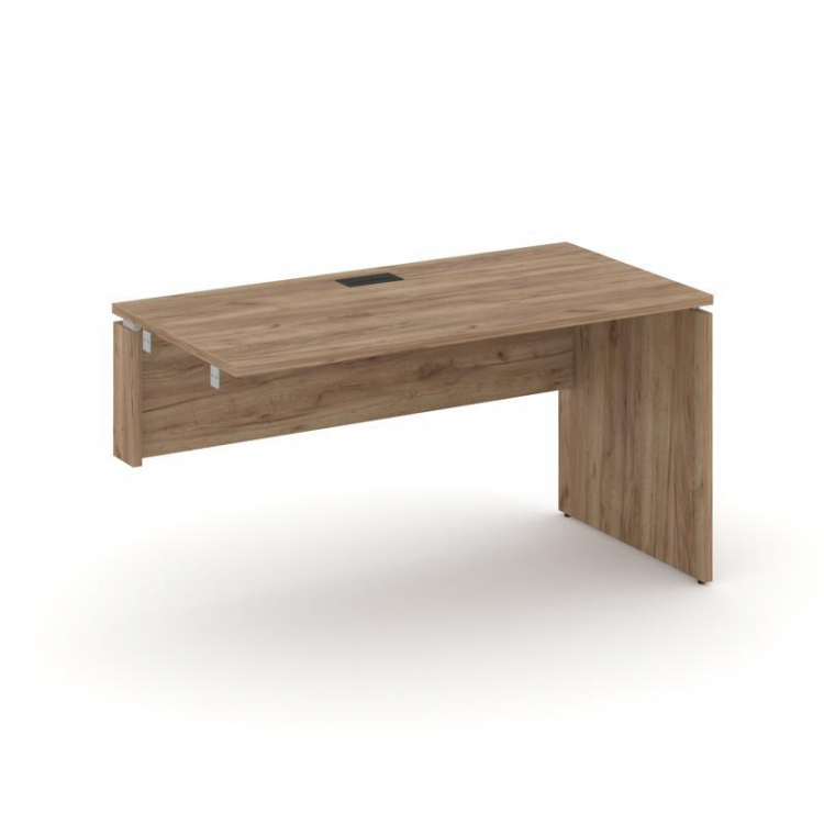 Style Project Стол-приставка к опор. элем. SN-D.OPRS-004(L) Дуб Табак/Черная Заглушка 1580*600*750