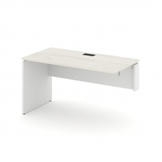 Style Project Стол-приставка к опор. элем. SN-D.OPRS-003(R) Дуб Наварра/Белый/Черная Заглушка 1380*6