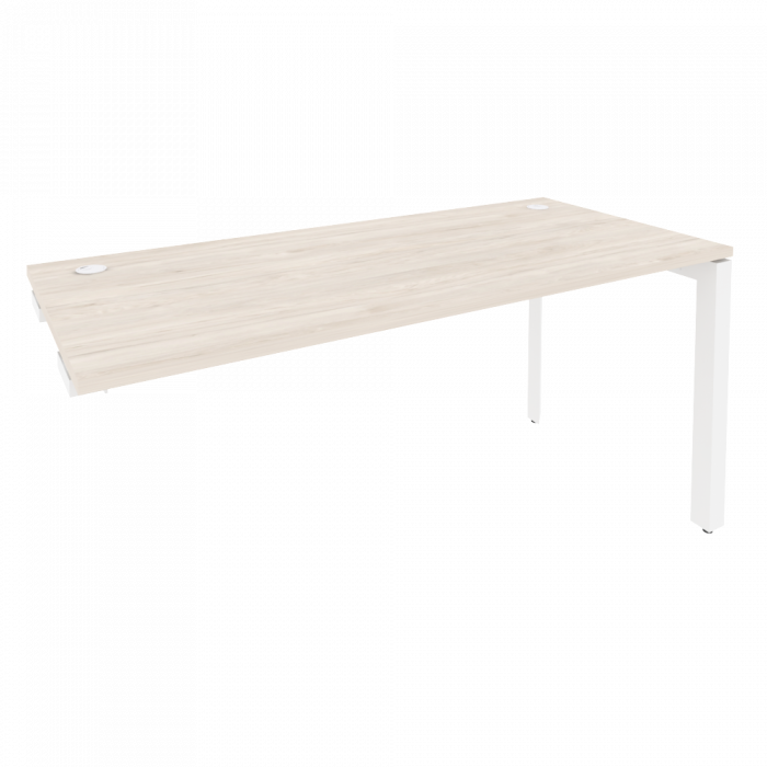 Onix Стол-приставка на П-образном м/к к опорным элементам O.MP-SPR-4.7 Денвер Светлый/Металл Белый 1