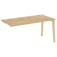 Onix Wood Стол-приставка OW.SPR-4.8 Тиквуд Светлый/Дуб Светлый/Металл Белый 1580*800*750