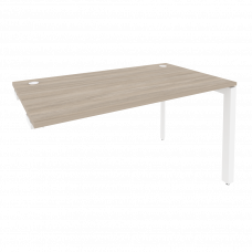 Onix Стол-приставка на П-образном м/к к опорным элементам O.MP-SPR-3.8 Дуб Аттик/Металл Белый 1380*8