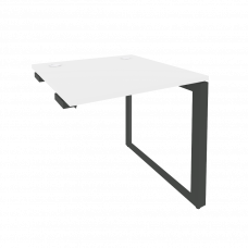 Onix Стол-приставка на О-образном м/к к опорным элементам O.MO-SPR-0.8 Белый Бриллиант/Металл Антрац