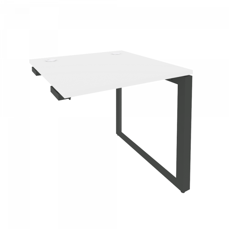 Onix Стол-приставка на О-образном м/к к опорным элементам O.MO-SPR-0.8 Белый Бриллиант/Металл Антрац