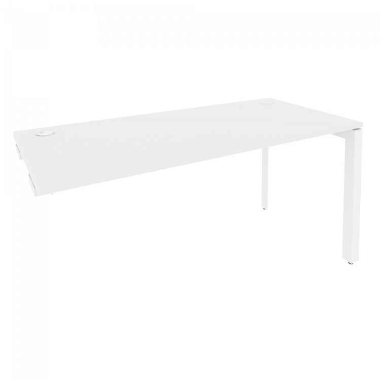 Onix Стол-приставка на П-образном м/к к опорным элементам O.MP-SPR-4.7 Белый Бриллиант/Металл Белый