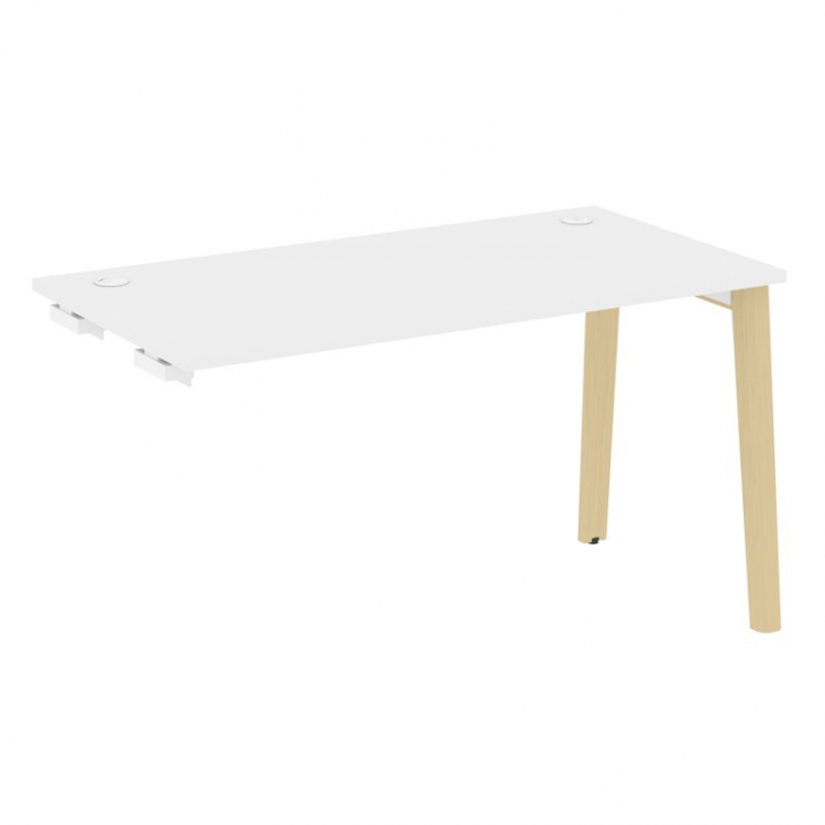 Onix Wood Стол-приставка OW.SPR-3.7 Белый Бриллиант/Дуб Светлый/Металл Белый 1380*720*750