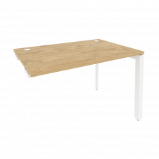 Onix Стол-приставка на П-образном м/к к опорным элементам O.MP-SPR-2.8 Тиквуд Светлый/Металл Белый 1