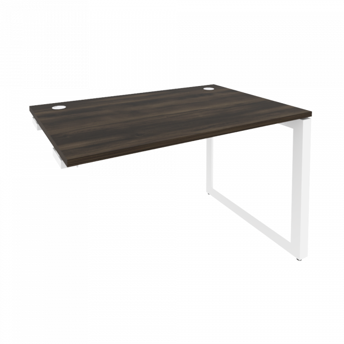 Оникс Стол-приставка на О-образном м/к к опорным элементам O.MO-SPR-2.8 Дуб Мали/Металл Белый 1180*8