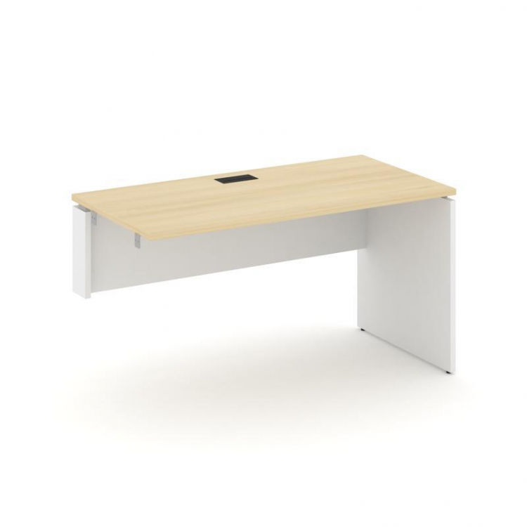 Style Project Стол-приставка к опор. элем. SN-D.OPRS-013(L) Акация Лорка/Белый/Черная Заглушка 1380*