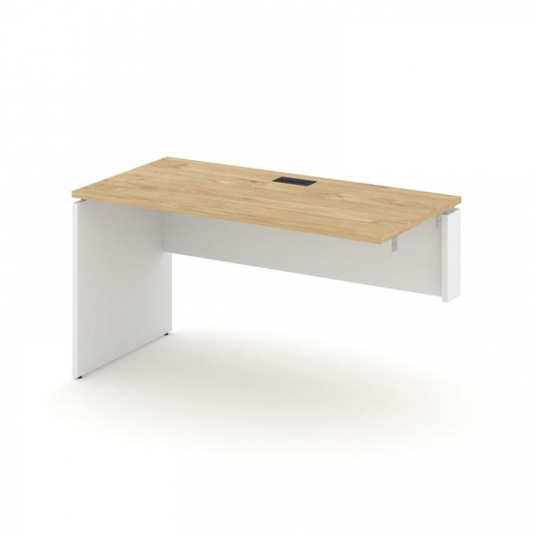 Style Project Стол-приставка к опор. элем. SN-D.OPRS-023(R) Тиквуд Светлый/Белый/Черная Заглушка 138