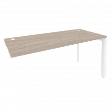 Onix Стол-приставка на П-образном м/к к опорным элементам O.MP-SPR-4.7 Дуб Аттик/Металл Белый 1580*7