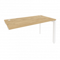 Onix Стол-приставка на П-образном м/к к опорным элементам O.MP-SPR-3.7 Тиквуд Светлый/Металл Белый 1