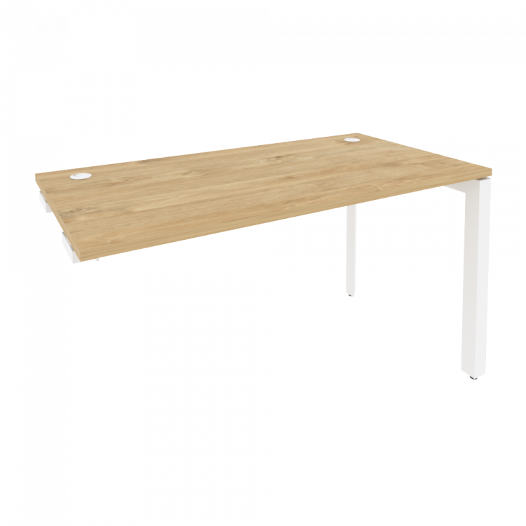 Onix Стол-приставка на П-образном м/к к опорным элементам O.MP-SPR-3.7 Тиквуд Светлый/Металл Белый 1