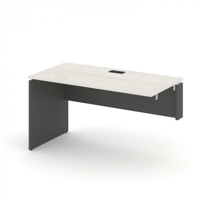 Style Project Стол-приставка к опор. элем. SN-D.OPRS-004(R) Дуб Наварра/Антрацит/Черная Заглушка 158