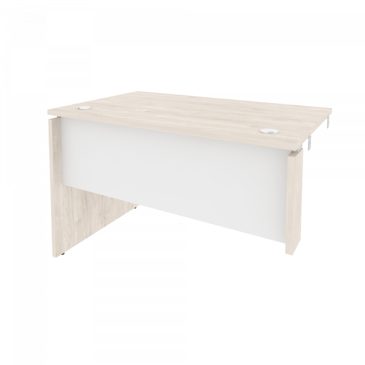 Onix Стол-приставка левый к опорным элементам O.SPR-2.7 (L) Денвер Светлый/Белый Бриллиант 1180*720*