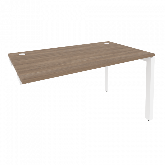 Оникс Стол-приставка на П-образном м/к к опорным элементам O.MP-SPR-3.8 Дуб Аризона/Металл Белый 138