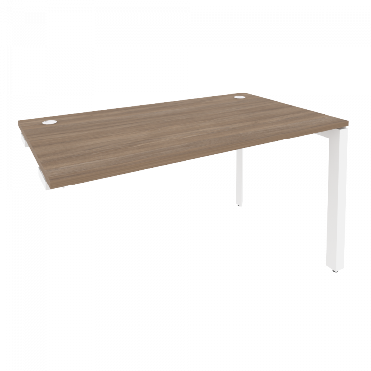 Onix Стол-приставка на П-образном м/к к опорным элементам O.MP-SPR-3.8 Дуб Аризона/Металл Белый 1380