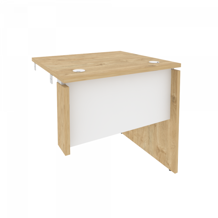 Onix Стол-приставка правый к опорным элементам O.SPR-0.7 (R) Тиквуд Светлый/Белый Бриллиант 780*720*