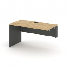 Style Project Стол-приставка к опор. элем. SN-D.OPRS-011(R) Тиквуд Светлый/Антрацит/Черная Заглушка